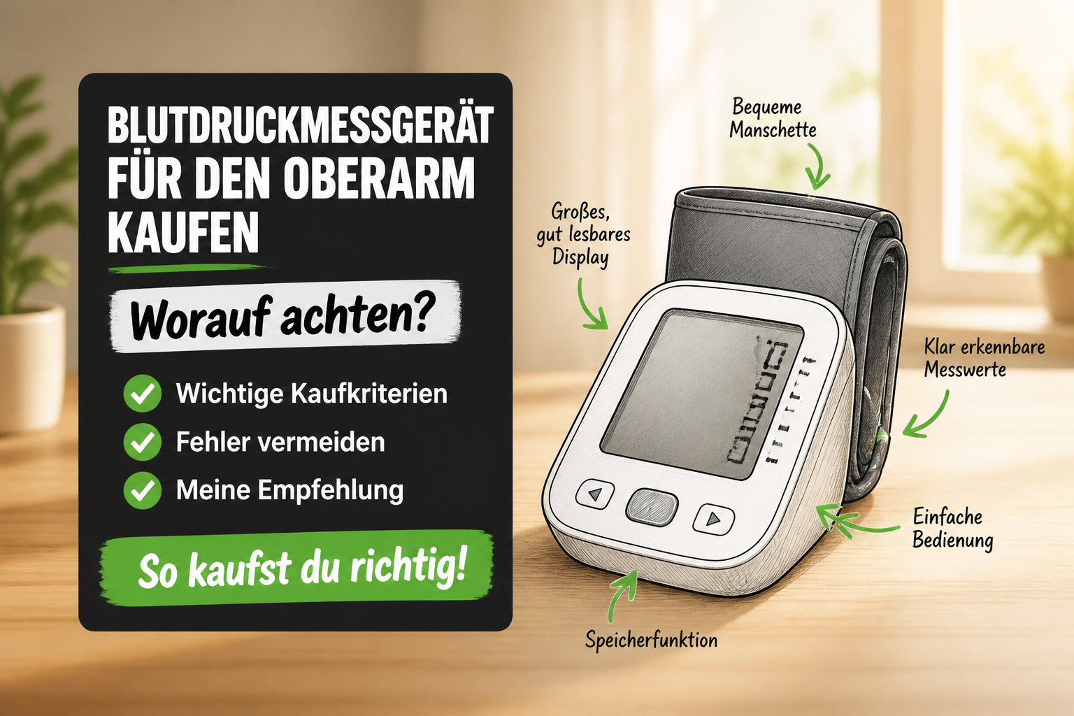 Blutdruckmessgerät Oberarm 2026 - Kaufberatung