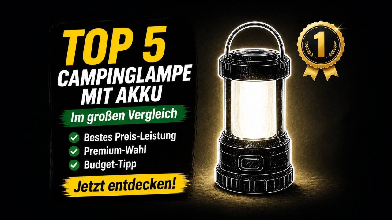 Die besten Campinglampen mit Akku 2026 im Test