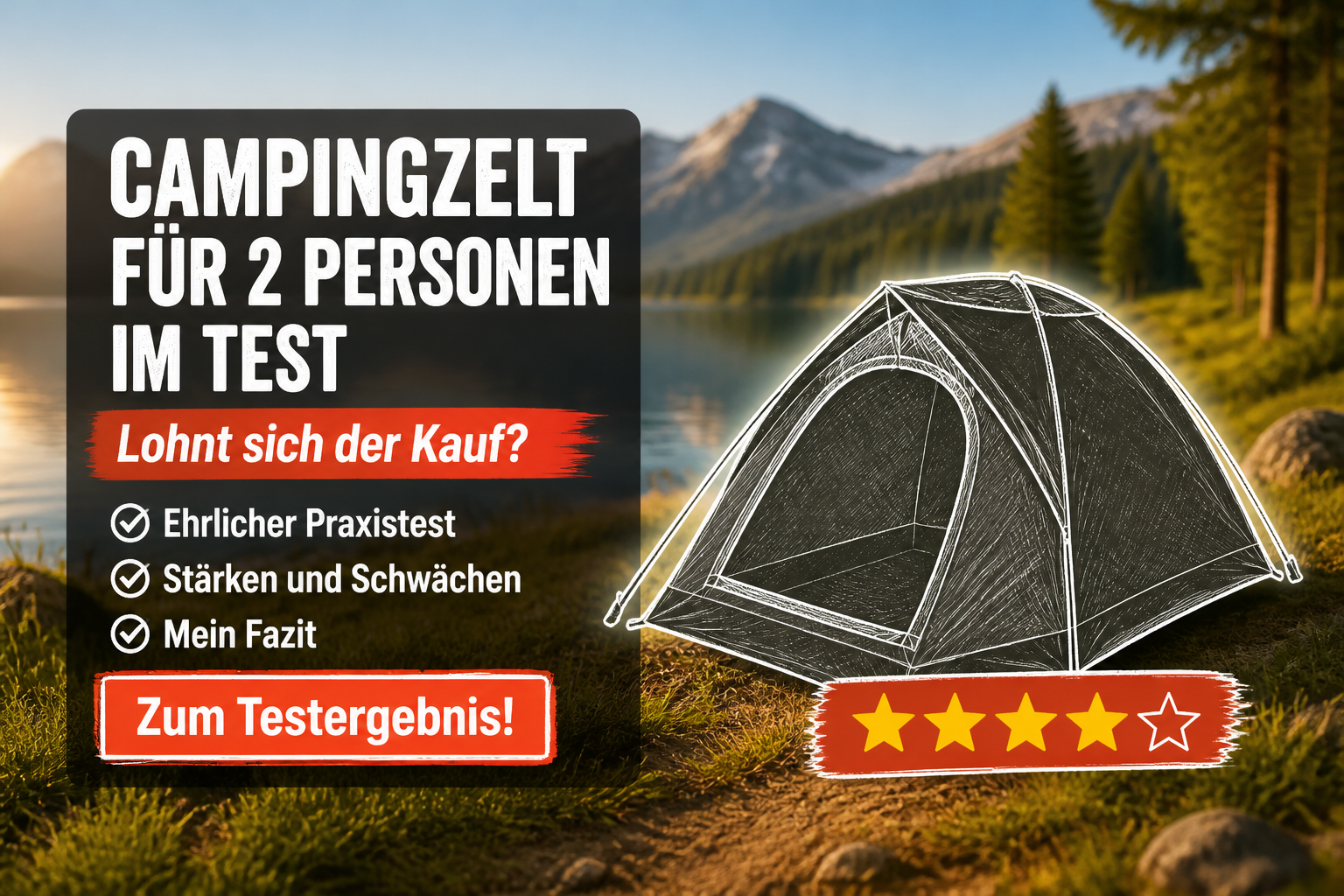 Campingzelt für 2 Personen Test 2026