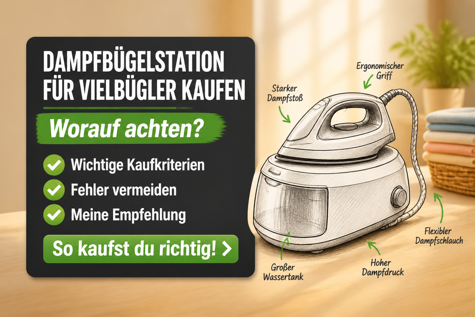 Dampfbügelstation für Vielbügler 2026