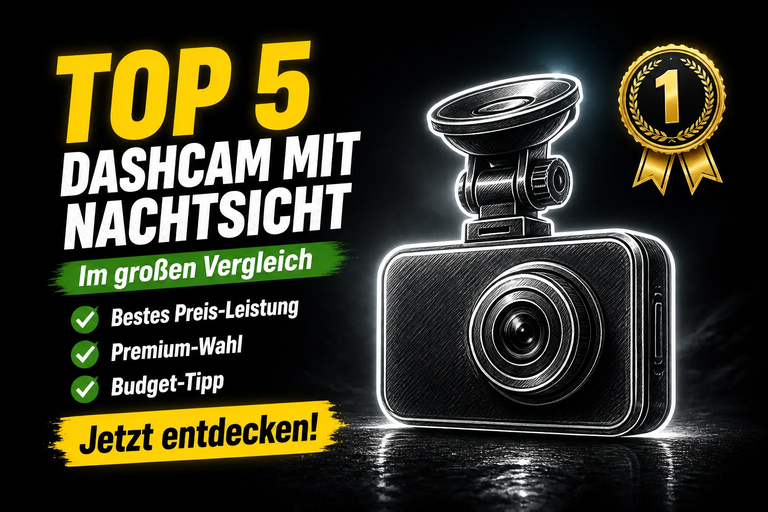 Dashcam mit Nachtsicht: Kennzeichen nachts lesbar? Vergleich