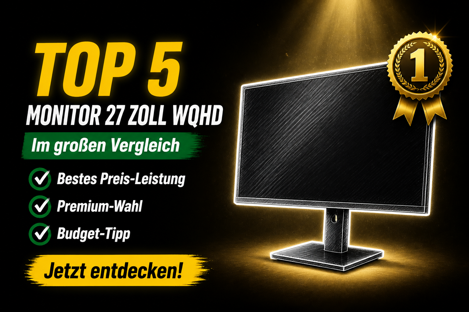 Die besten Monitor 27 Zoll WQHD 2026 im Vergleich
