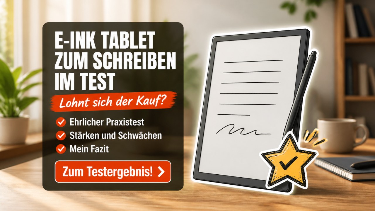 E-Ink Tablet zum Schreiben Test 2026: Die besten Modelle