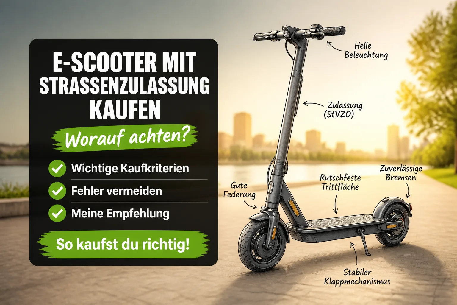 E-Scooter mit Straßenzulassung Test 2026