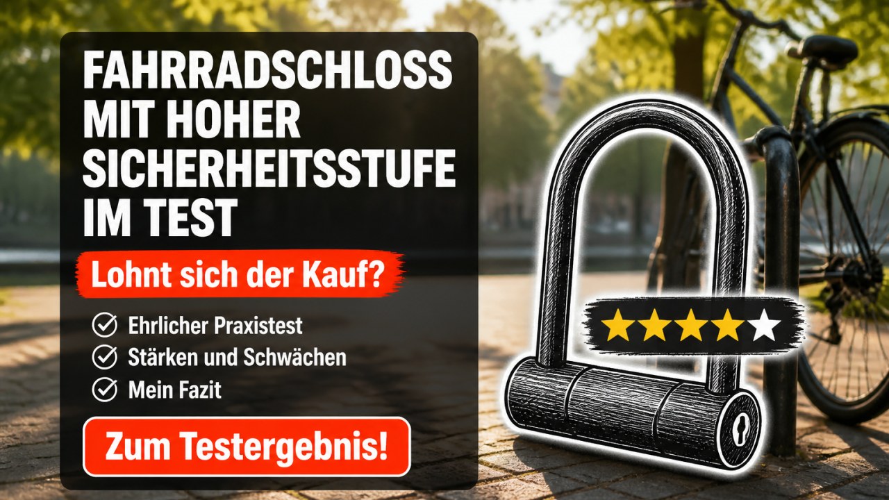 Fahrradschloss mit hoher Sicherheitsstufe 2026