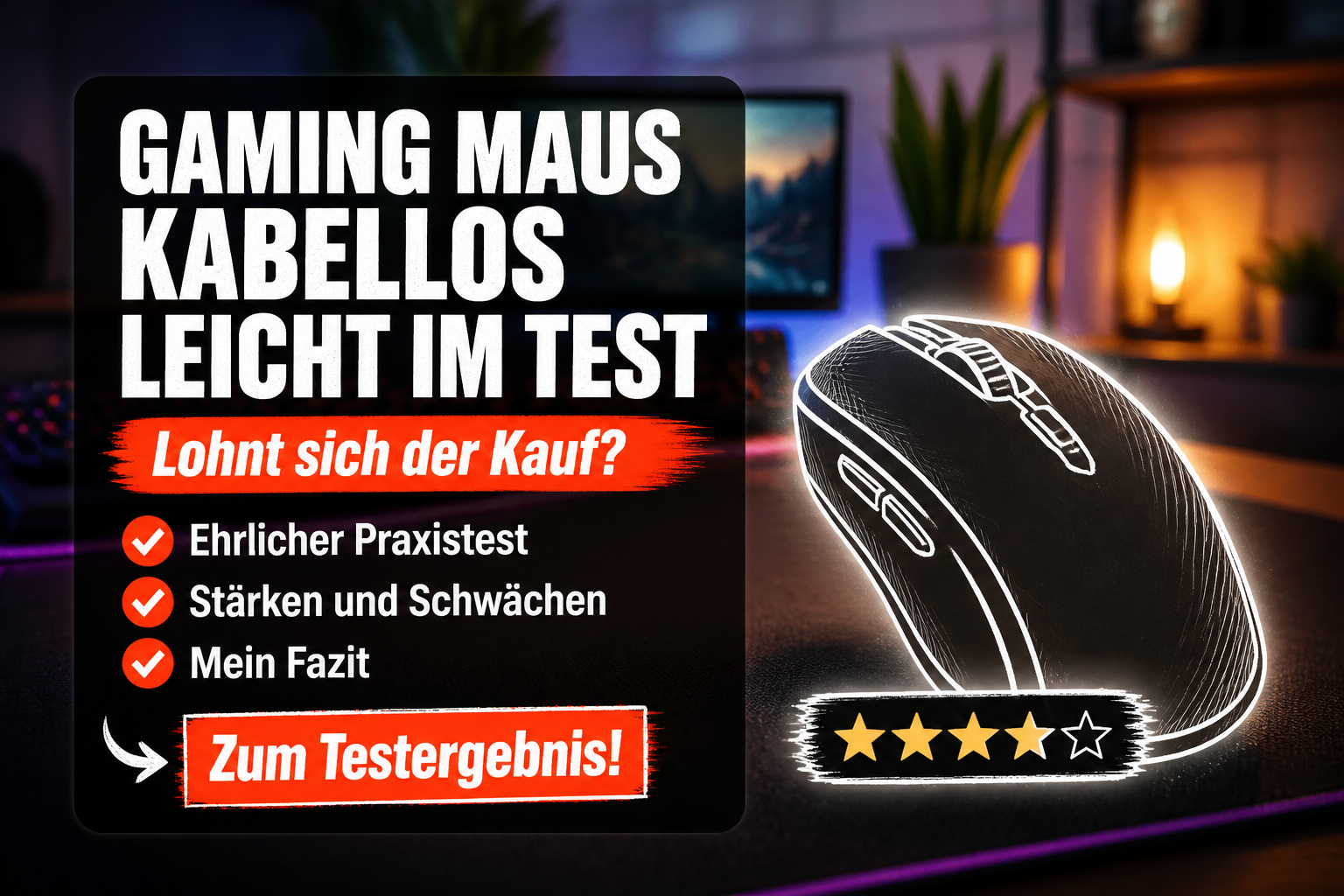 Gaming Maus kabellos leicht Test 2026