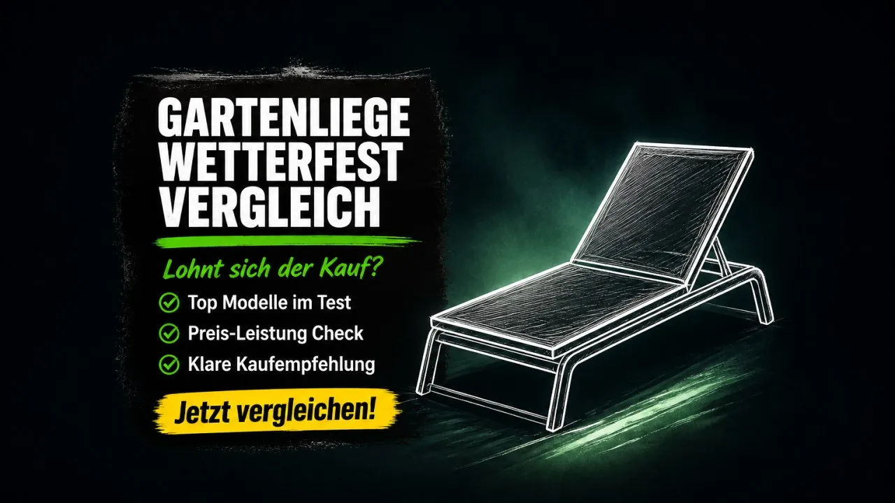 Gartenliege wetterfest kaufen 2026