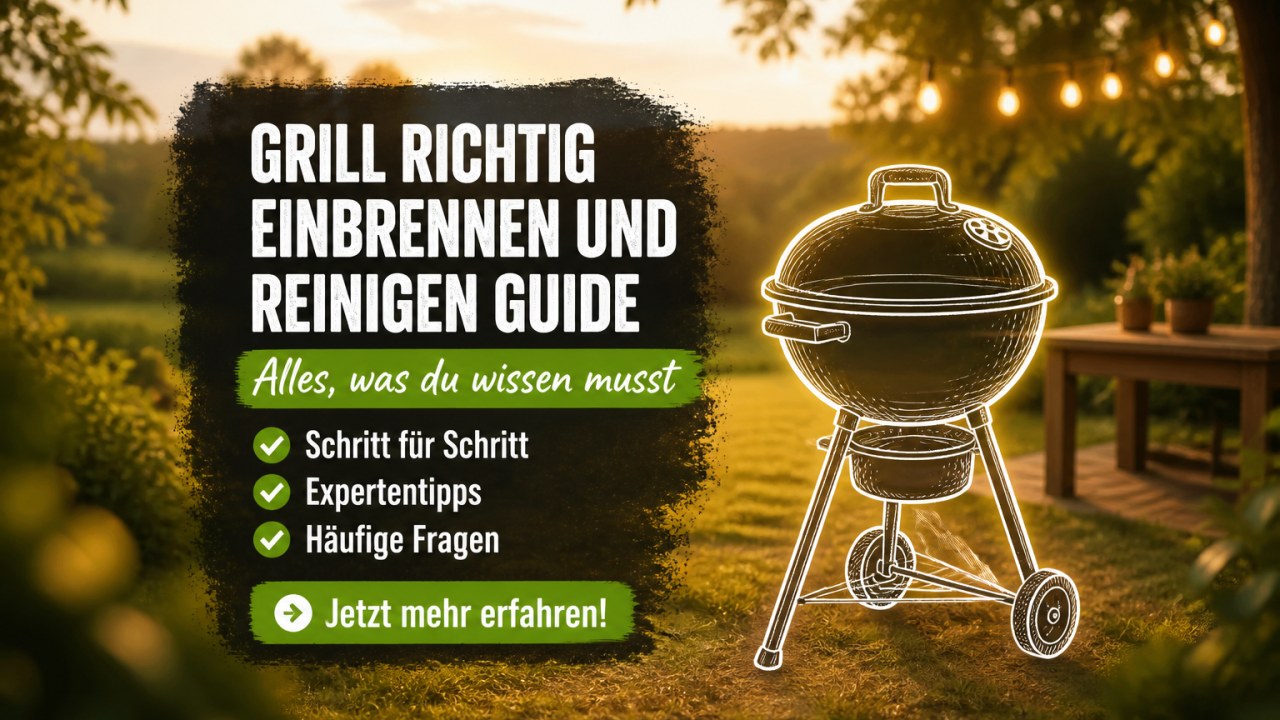 Grill richtig einbrennen und reinigen: Ein Ratgeber