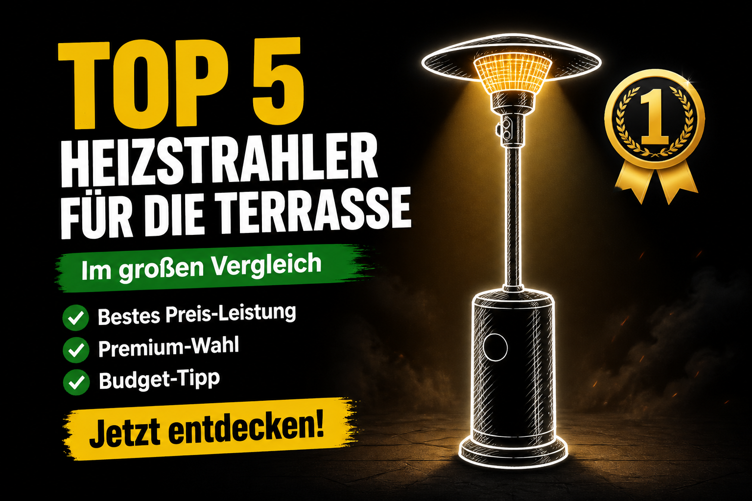 Die besten Heizstrahler für die Terrasse im Vergleich 2026