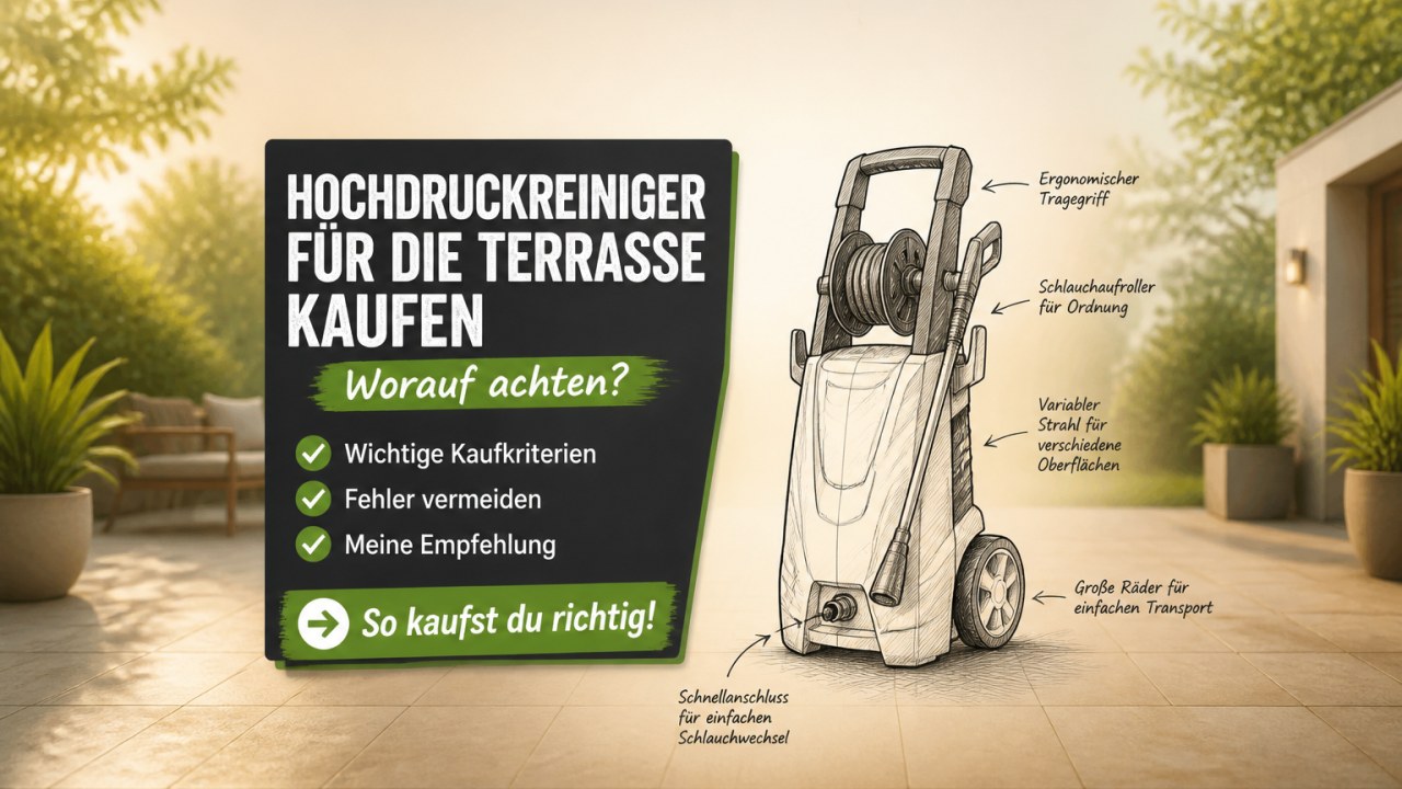 Hochdruckreiniger für die Terrasse Ratgeber 2026