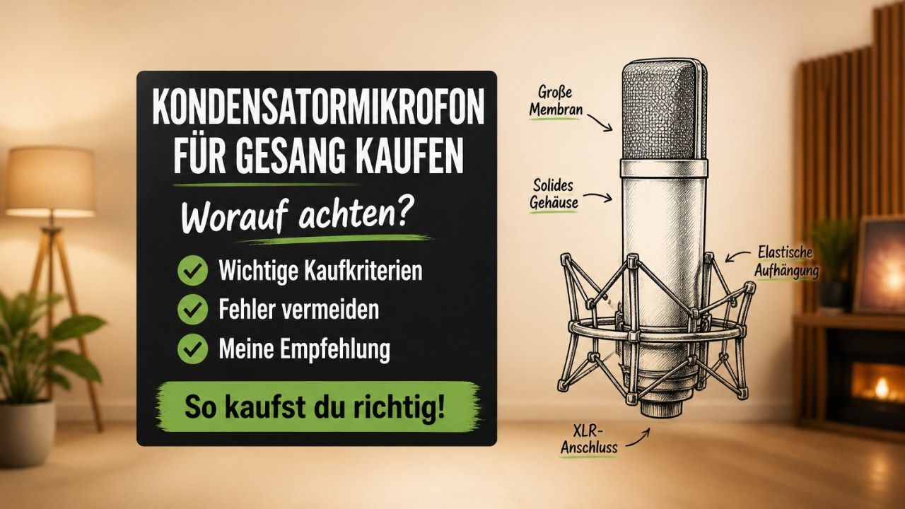 Kondensatormikrofon für Gesang – Top‑Tests 2026