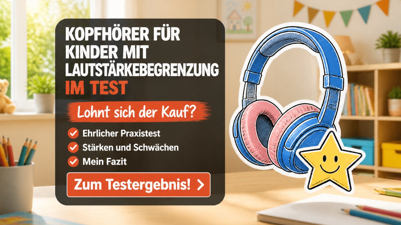 Kopfhörer für Kinder mit Lautstärkebegrenzung 2026