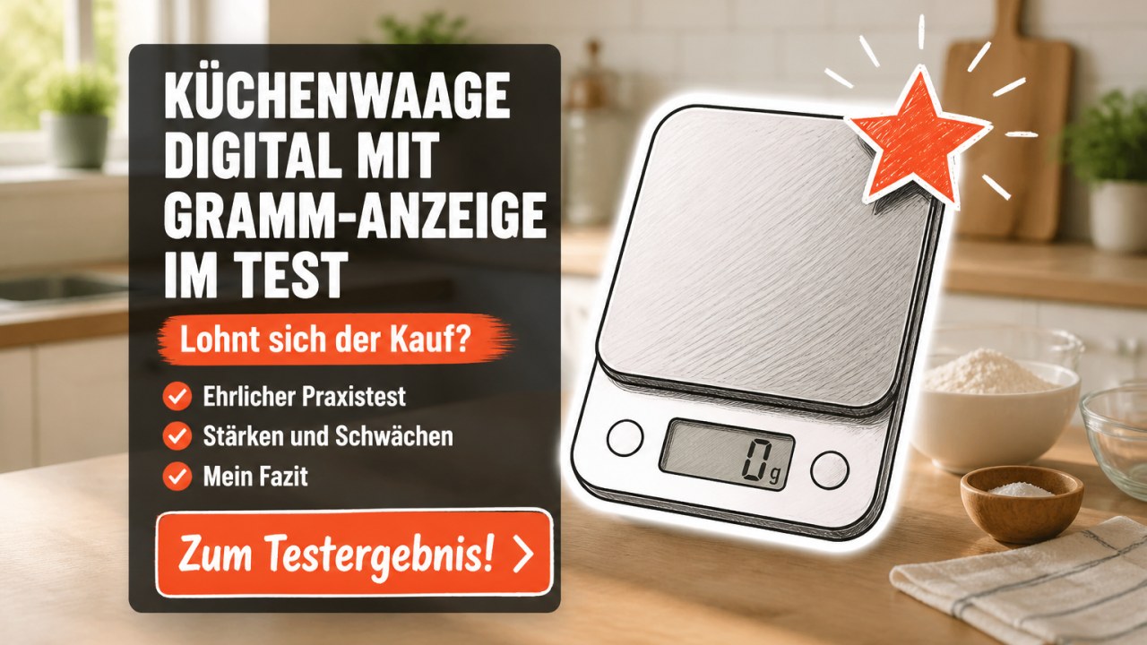 Küchenwaage digital mit Gramm-Anzeige Test 2026