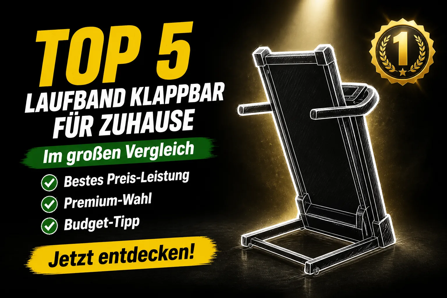 Klappbares Laufband für Zuhause: platzsparend & leise 2026