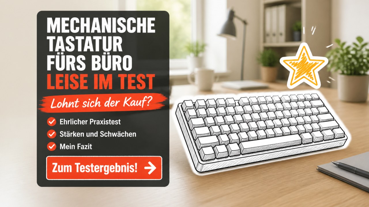Leise mechanische Tastatur fürs Büro – Test & Kaufberatung 2026