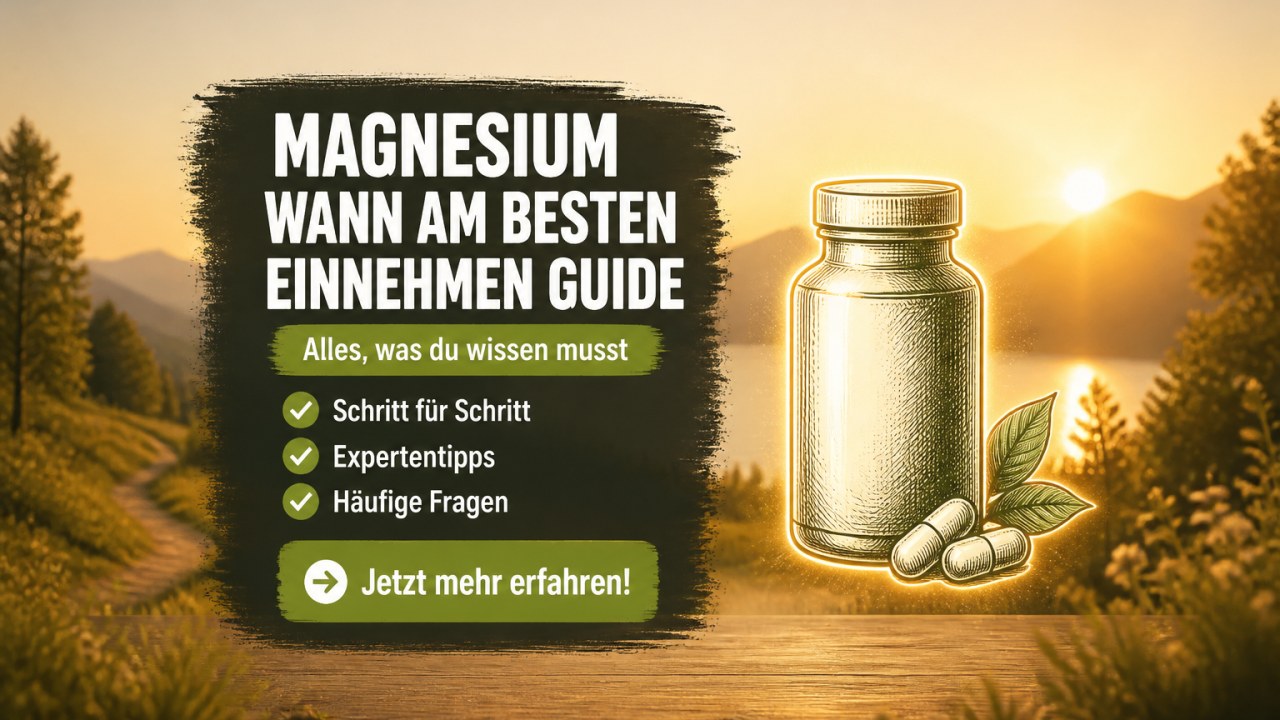 Magnesium wann am besten einnehmen: Ein Ratgeber