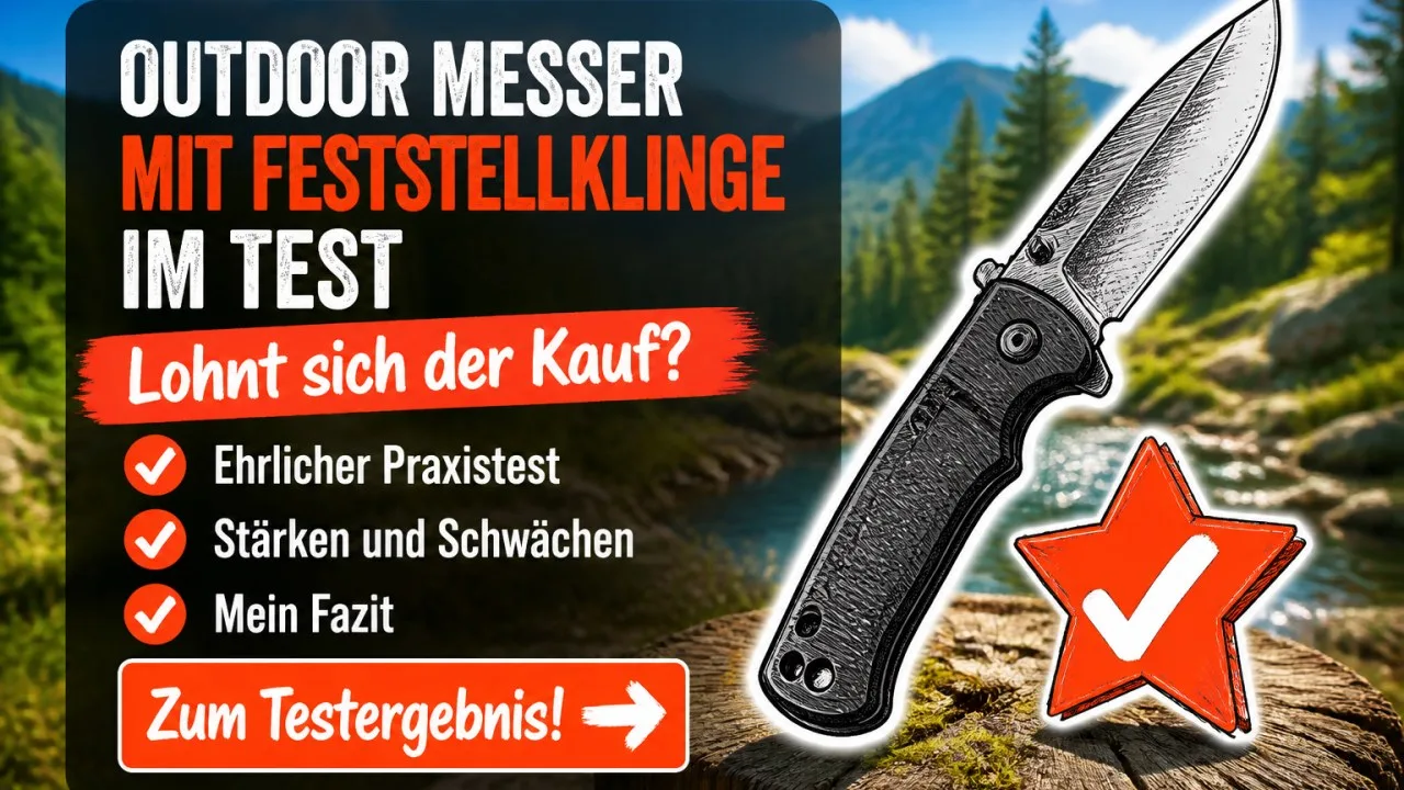 Outdoor Messer feststehende Klinge: Was darfst du 2026 führen?