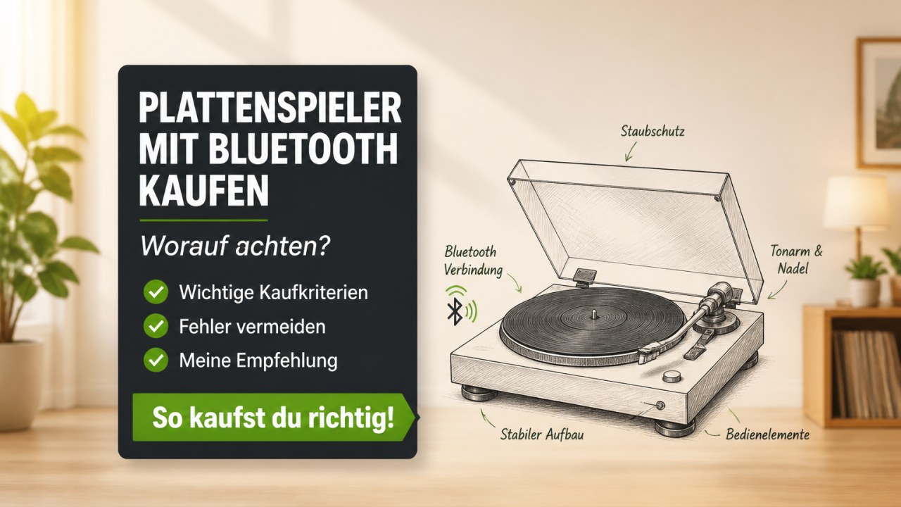 Plattenspieler mit Bluetooth 2026 - Kaufberatung