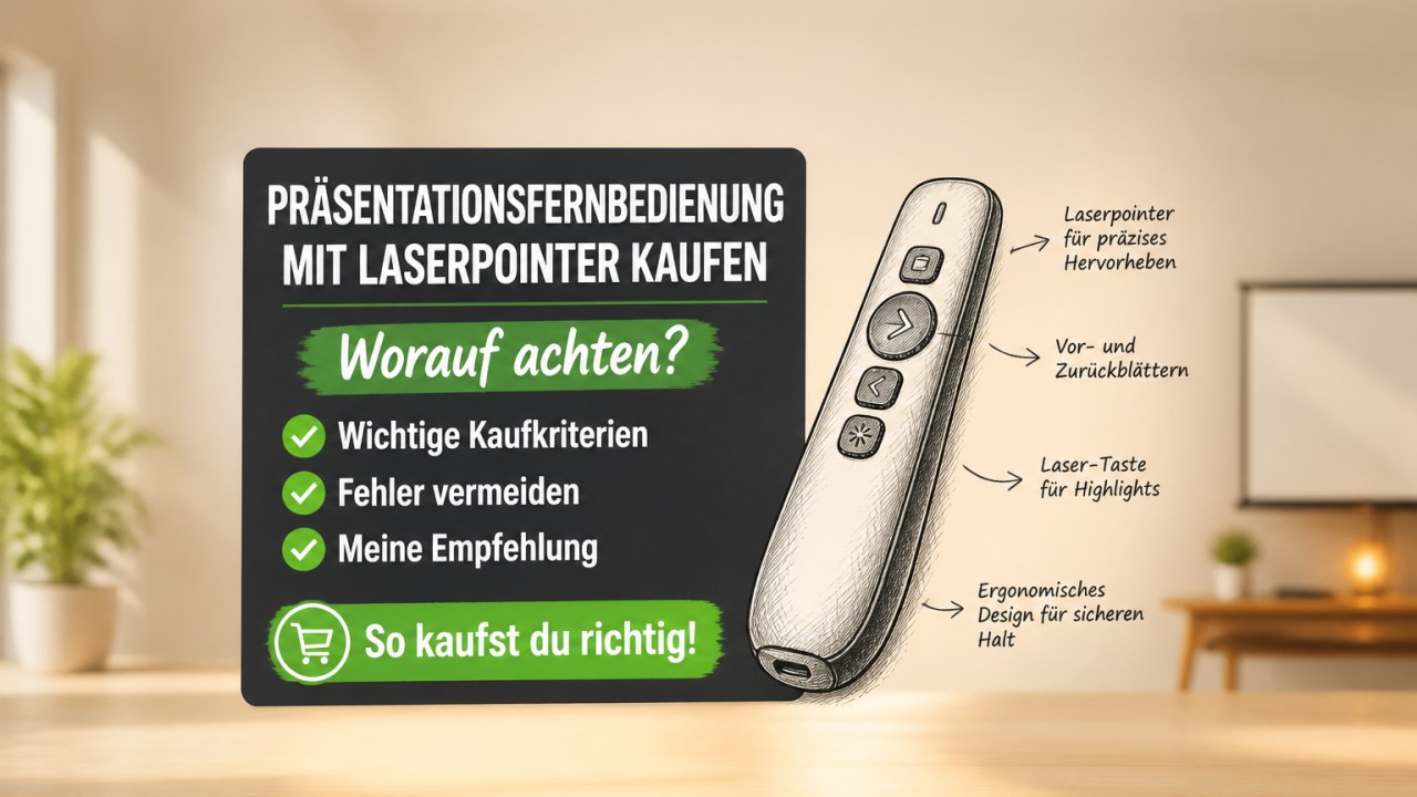 Präsentationsfernbedienung mit Laserpointer Test 2026 – Die beste Wahl für dich