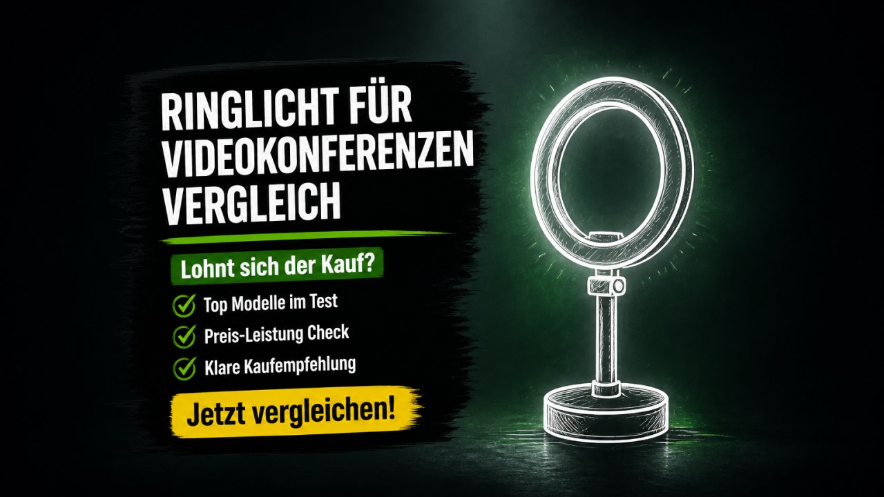 Ringlicht für Videokonferenzen Test 2026 – Top‑Modelle im Vergleich