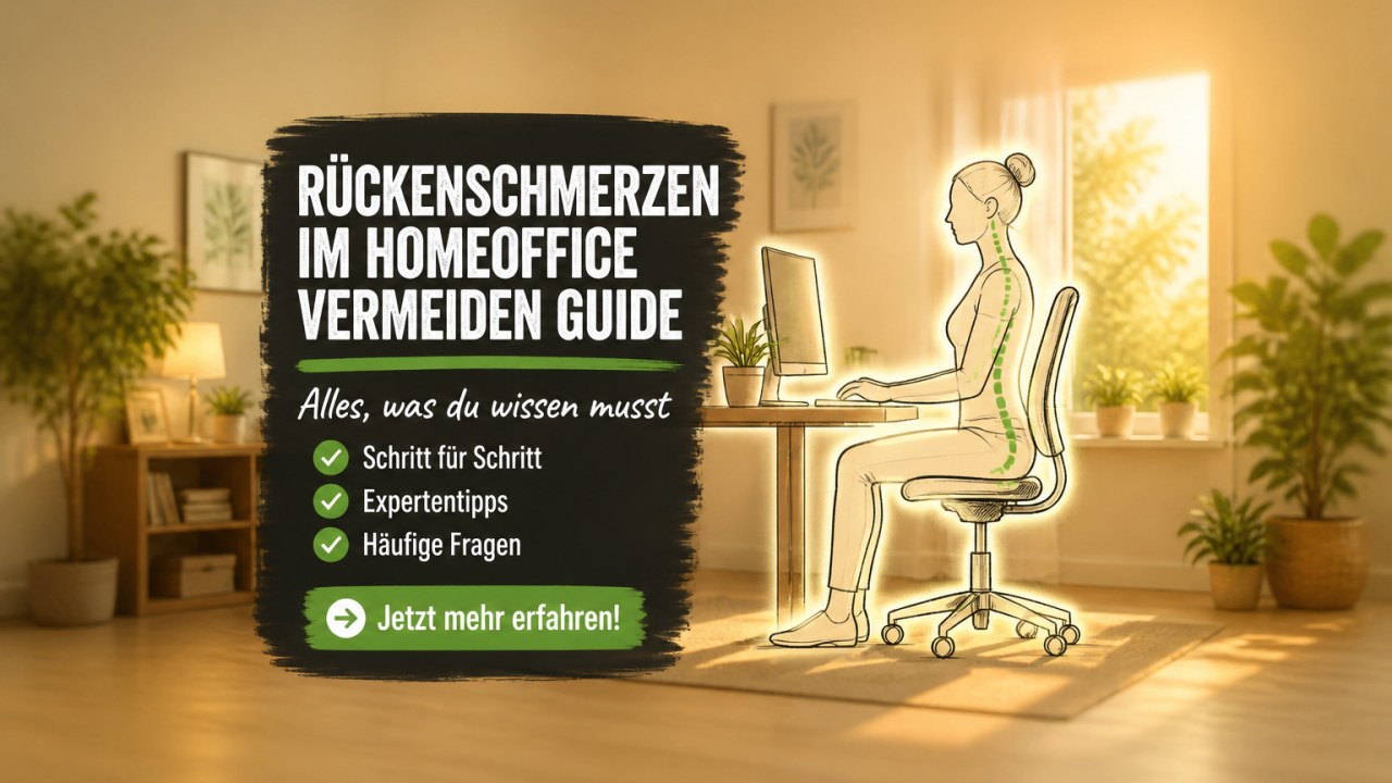 Rückenschmerzen im Homeoffice vermeiden: Ratgeber