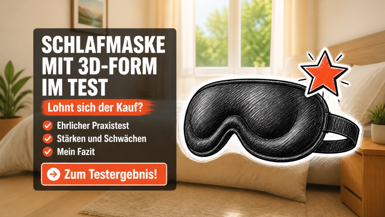Schlafmaske mit 3D-Form Test 2026: Die besten Modelle
