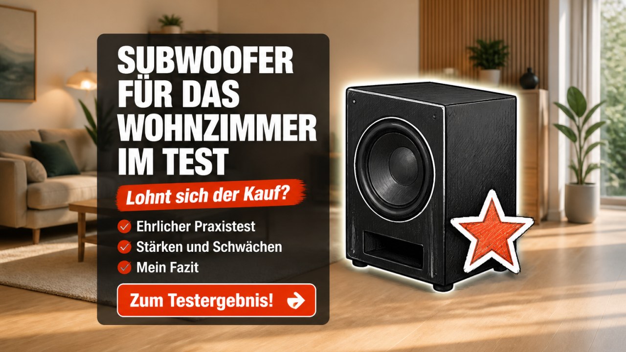 Subwoofer für das Wohnzimmer Test 2026 – bester Bass für jeden Raum