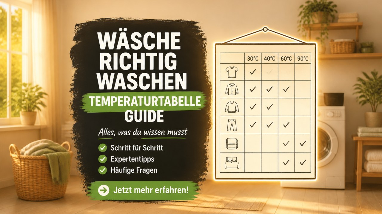 Wäsche richtig waschen Temperaturtabelle Ratgeber