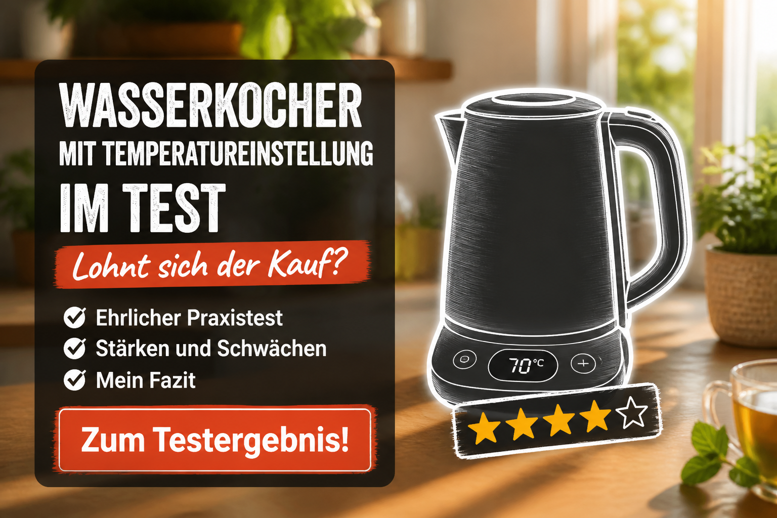 Wasserkocher mit Temperatureinstellung Test 2026
