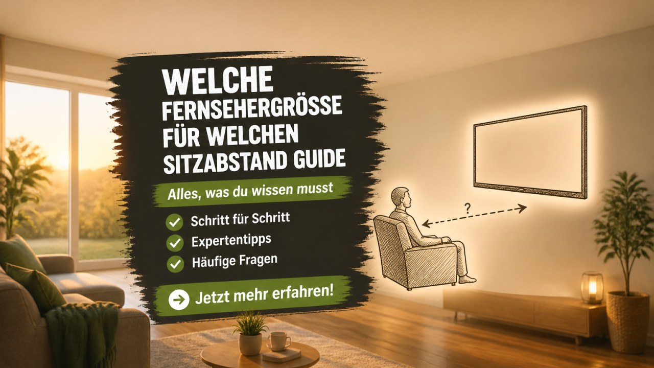 Welche Fernsehergröße für welchen Sitzabstand: Ein Ratgeber