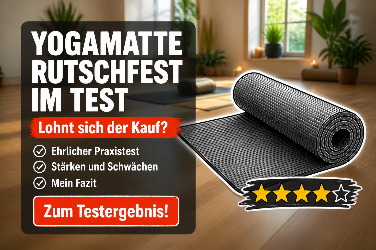 Yogamatte rutschfest Test 2026