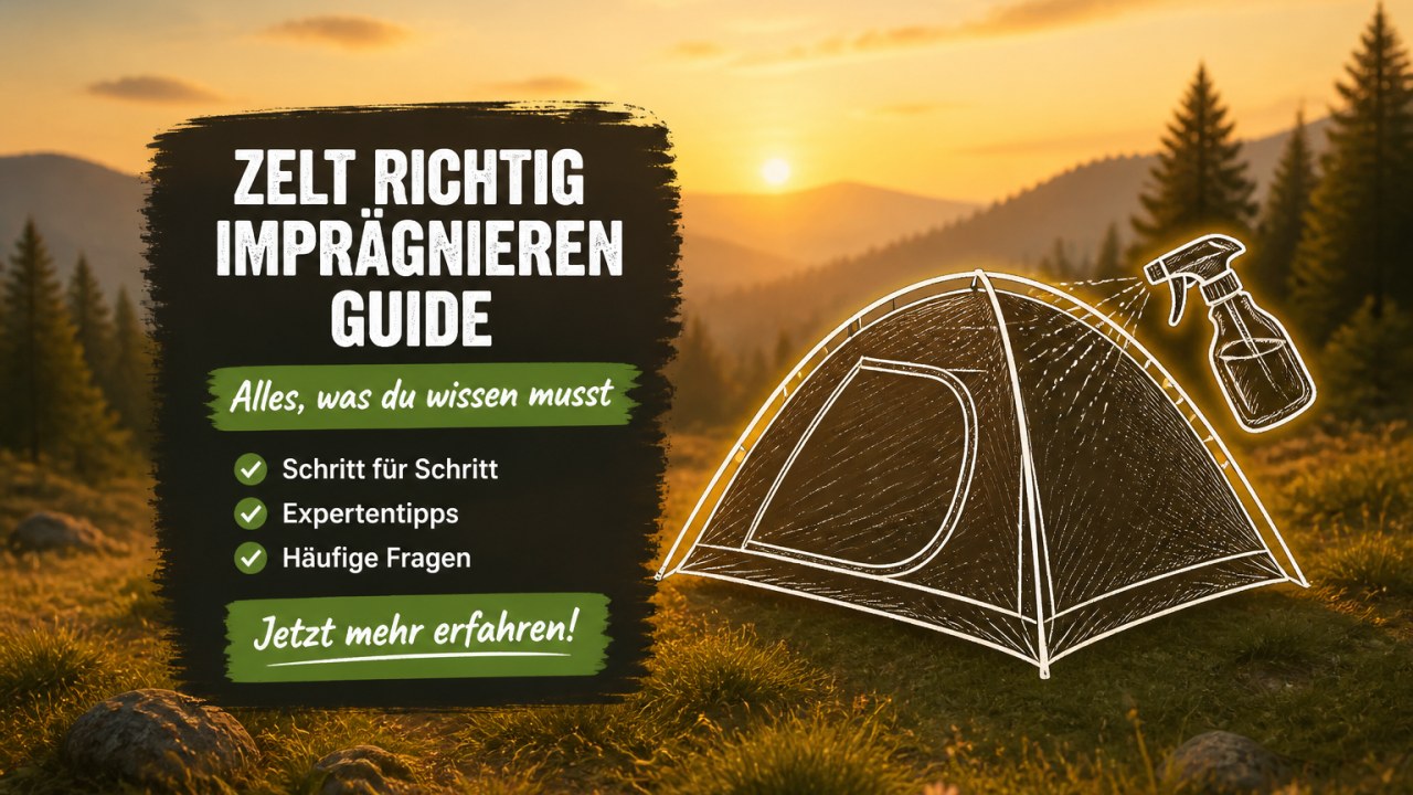 Zelt richtig imprägnieren: Ratgeber